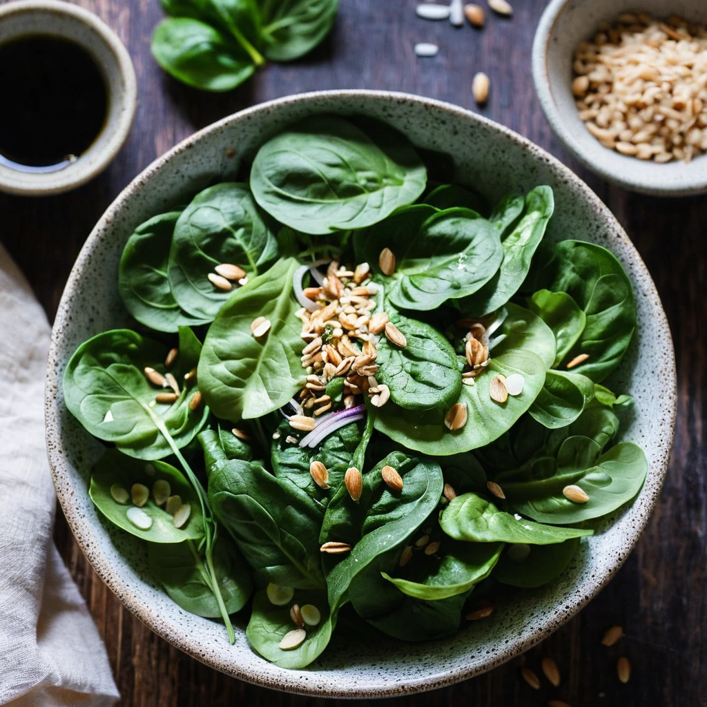Asian Sesame Spinach Salad