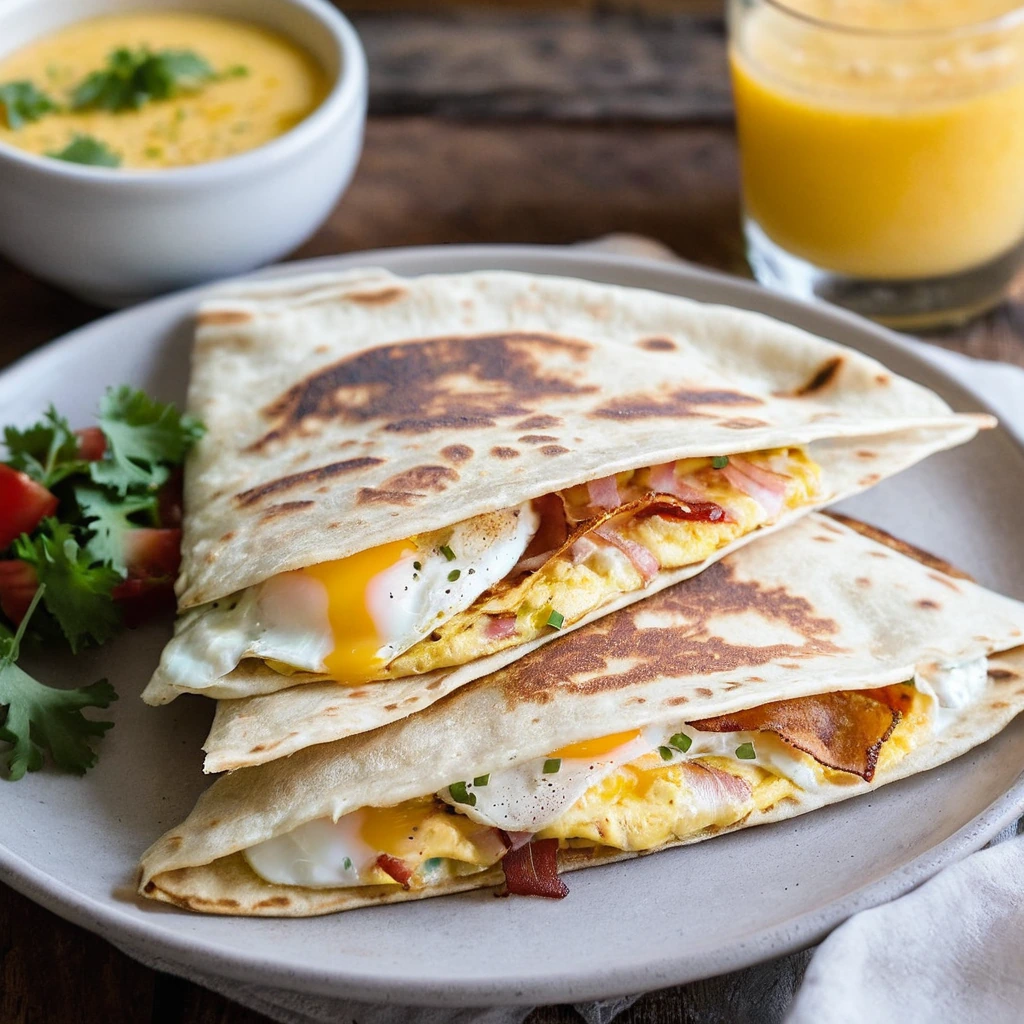 Bacon & Egg Breakfast Quesadilla