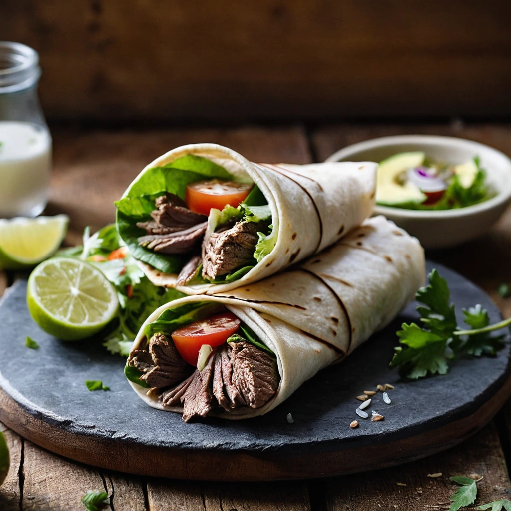 Beef Kebab Wraps