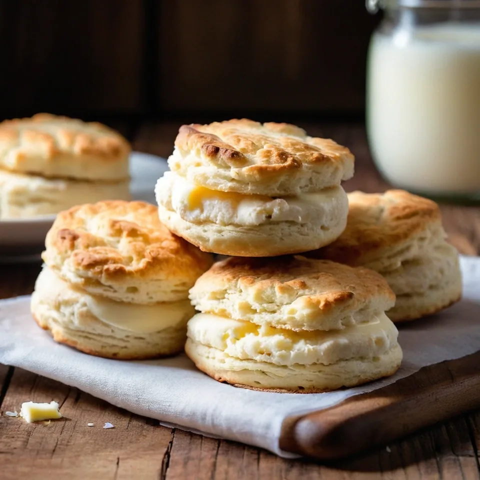 A plated serving of Classic Buttermilk Biscuits