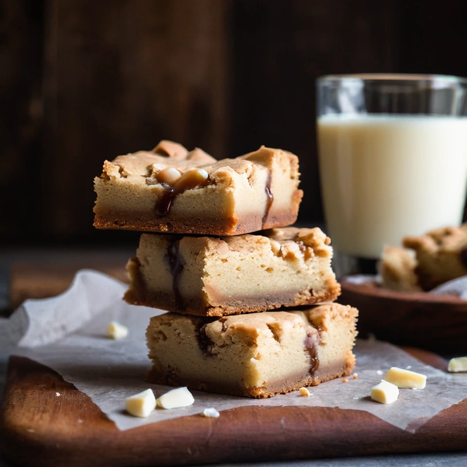 A plated serving of Blondies
