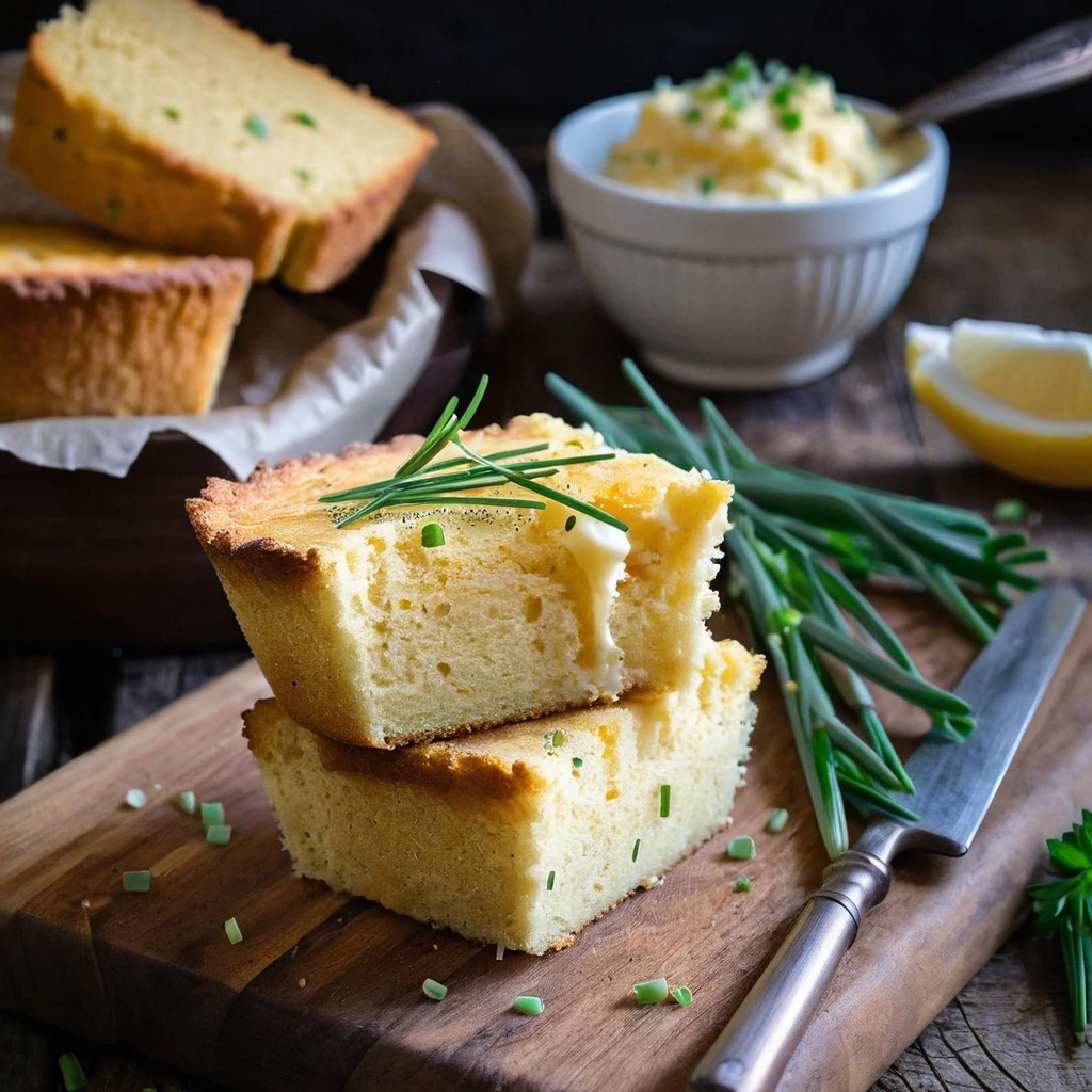 Cheddar Chive Cornbread