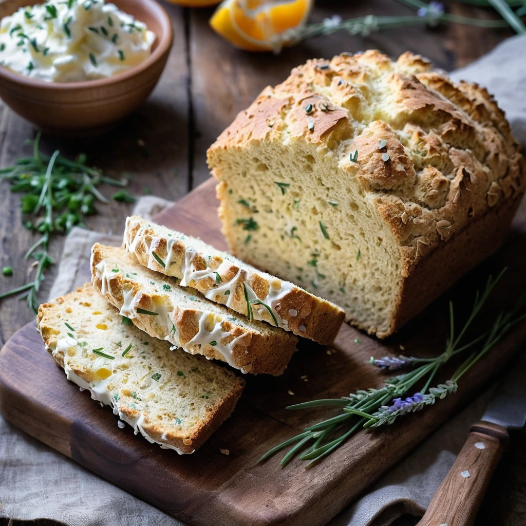 Cheddar Chive Soda Bread