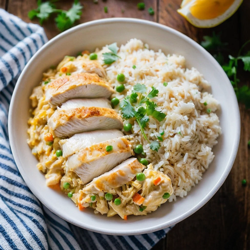 Cheesy Chicken and Rice Bake