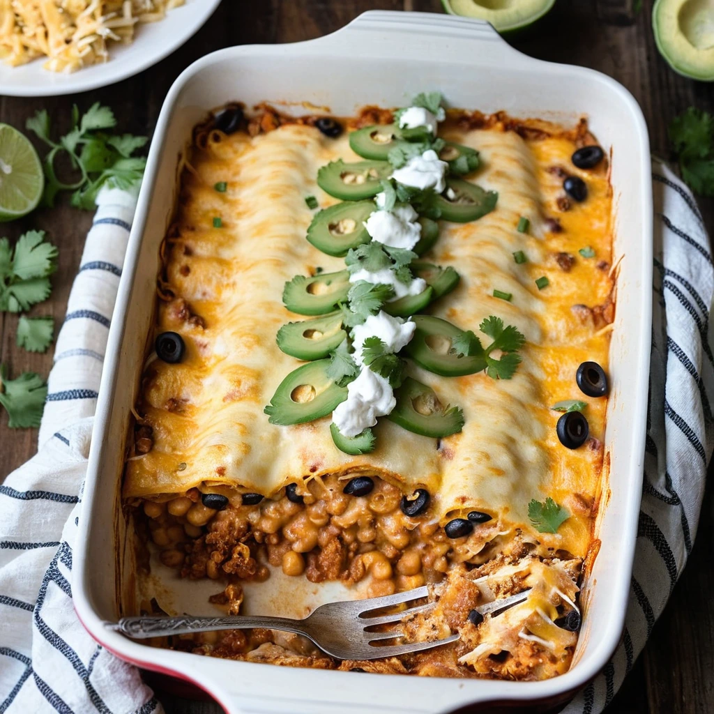 Cheesy Enchilada Casserole