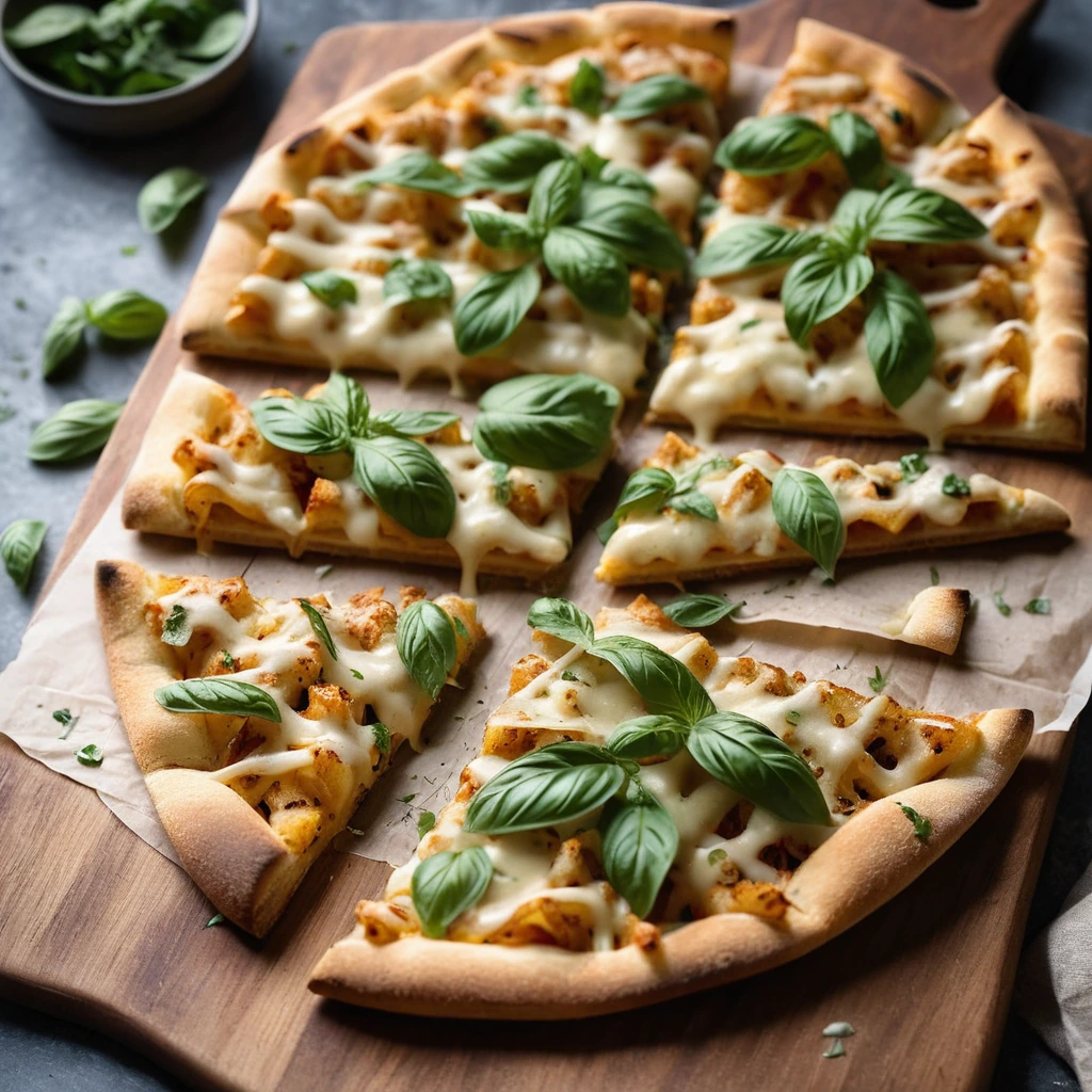 Crispy golden fries covered in melted cheese and fresh herbs, arranged on a serving platter.