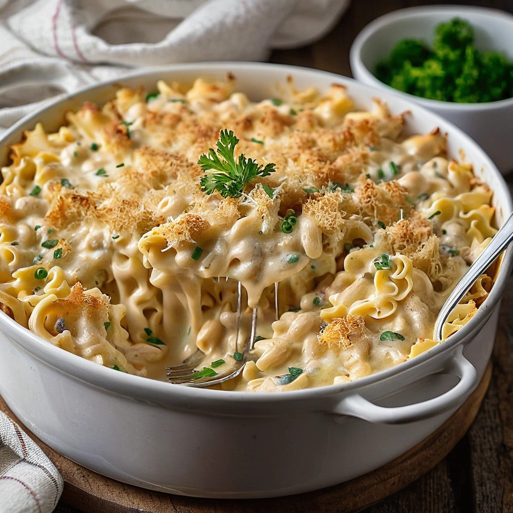 Cheesy Tuna Noodle Casserole
