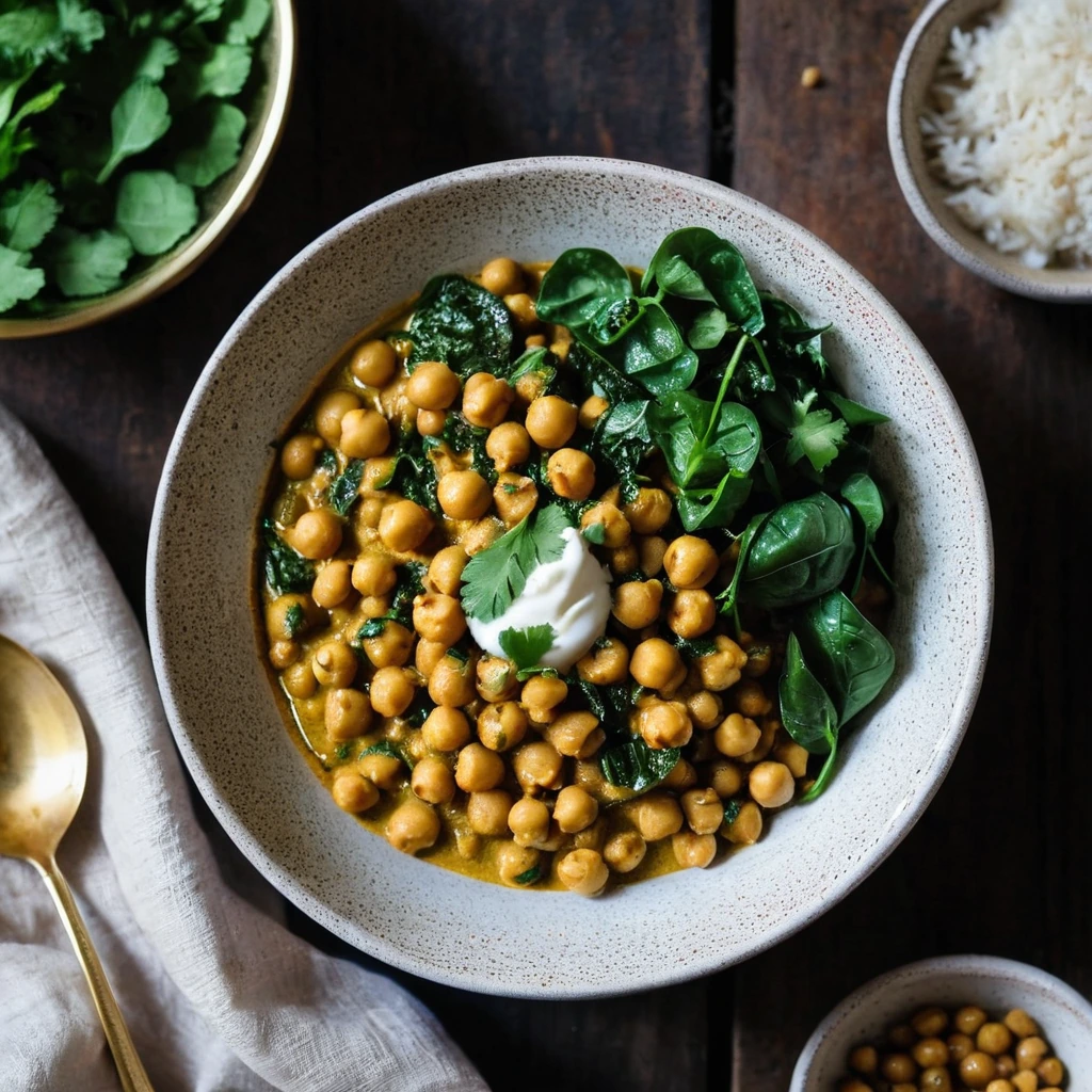 Chickpea Spinach Curry