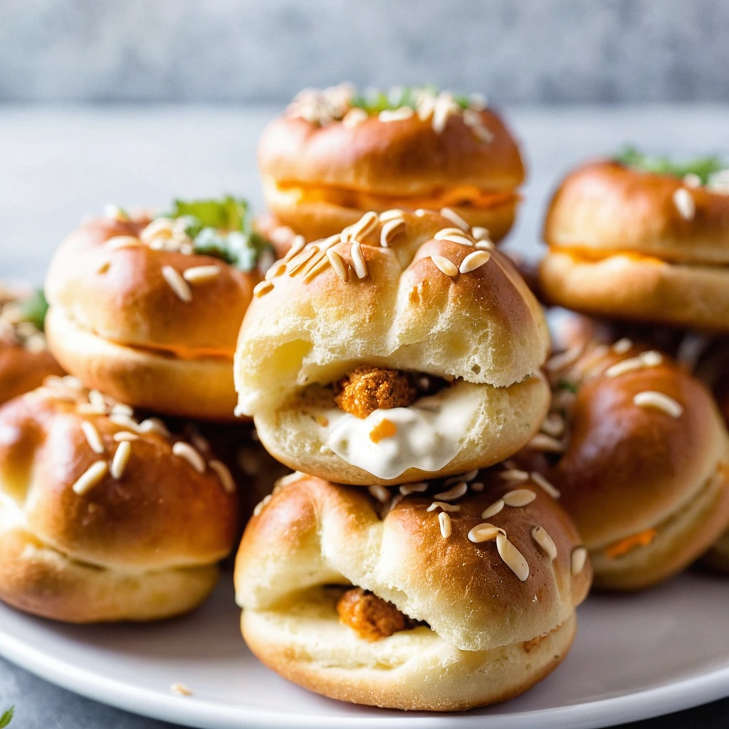 Golden brown pretzel bites with melted orange cheese and flecks of green cilantro on a white plate.