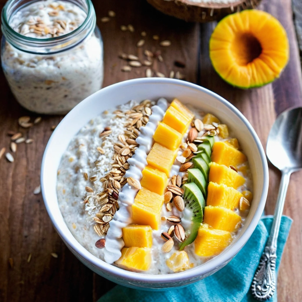 Coconut Mango Overnight Oats