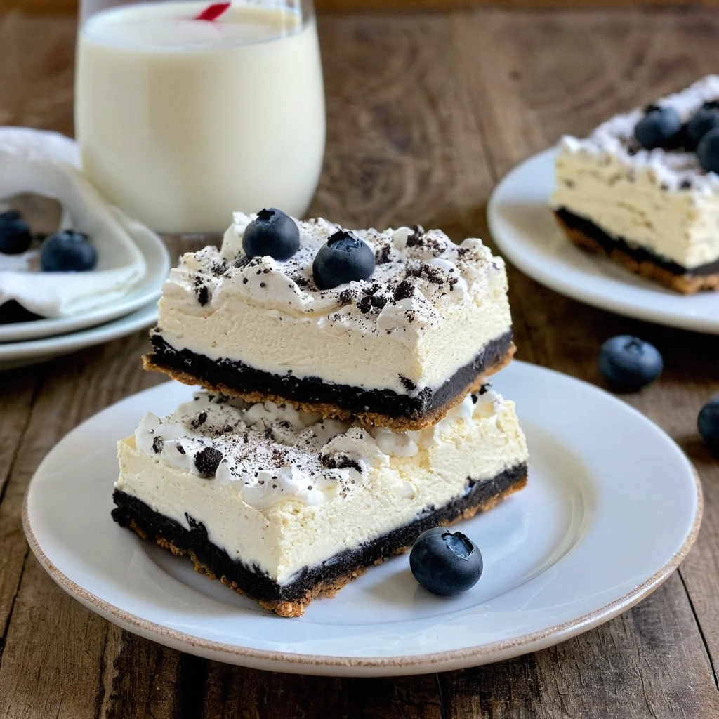 Cookies and Cream Cheesecake Bars