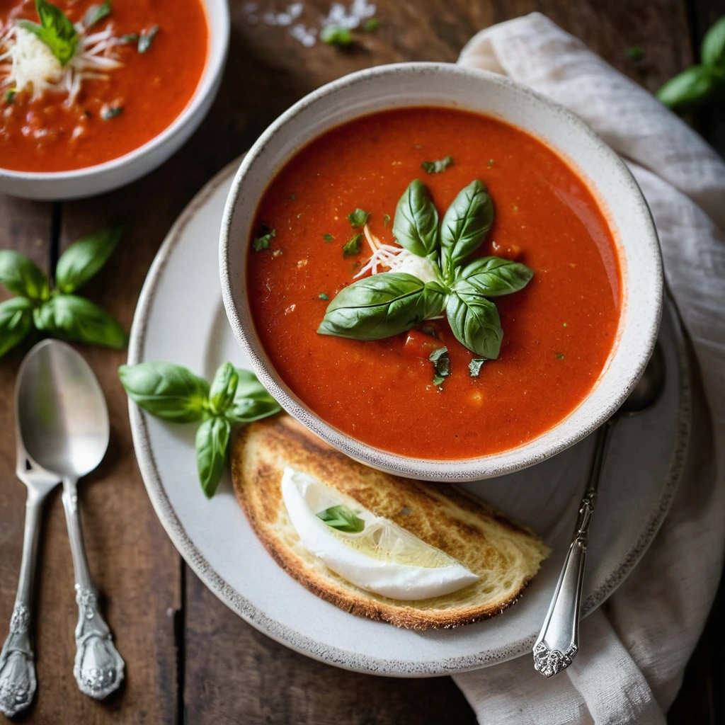 Cozy Tomato Basil Soup
