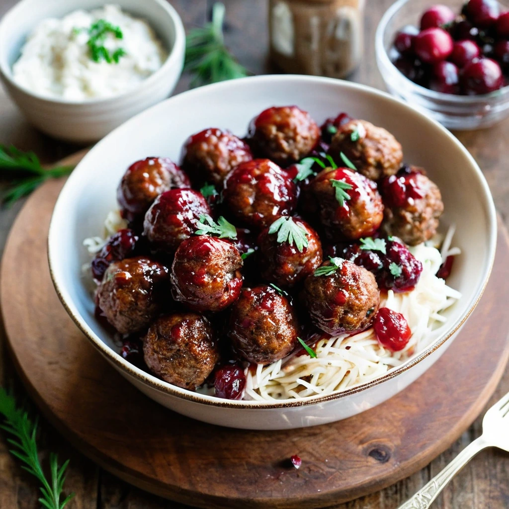 Cranberry BBQ Meatballs