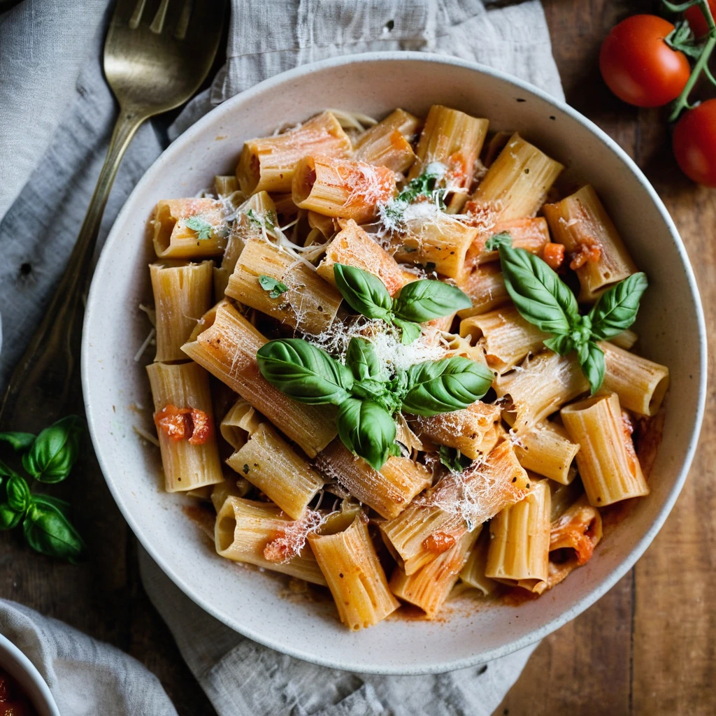 Creamy Roasted Tomato Rigatoni