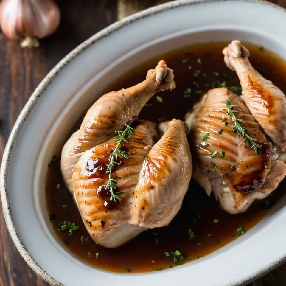 A plated serving of Crockpot Chicken: Set It and Forget It!