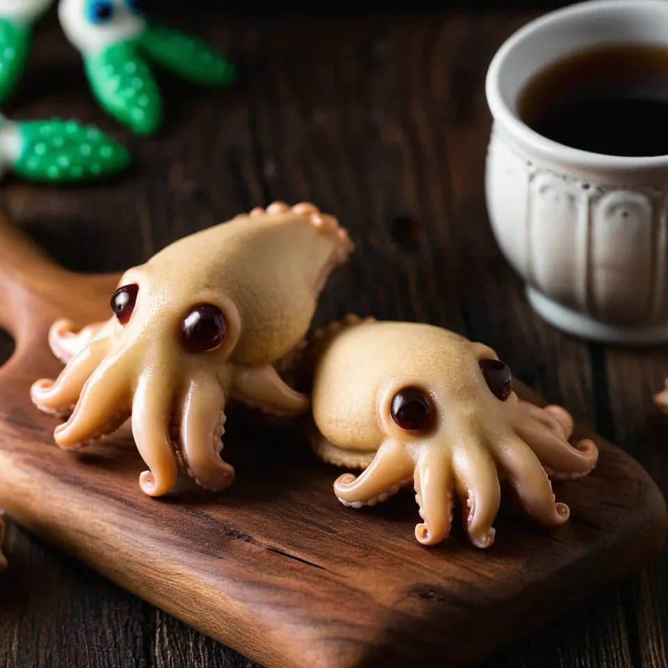 A plated serving of Dalgona Candy (Squid Game Cookie)