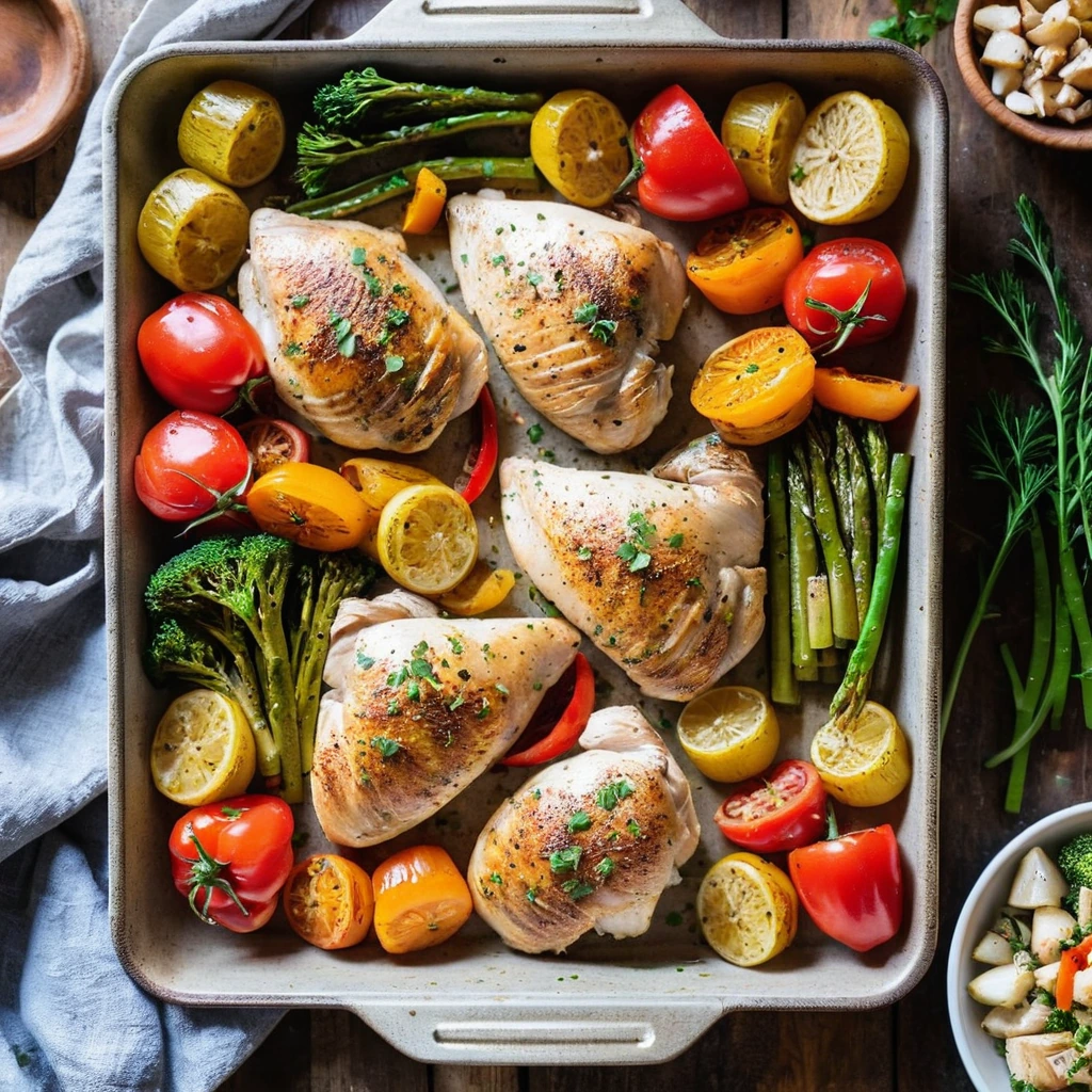 Easy Chicken and Veggies Sheet Pan
