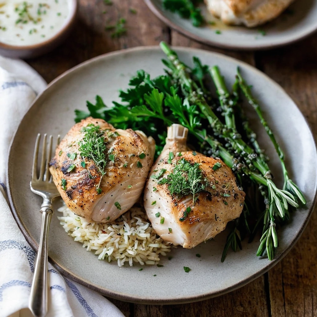 Easy Garlic Herb Chicken Thighs