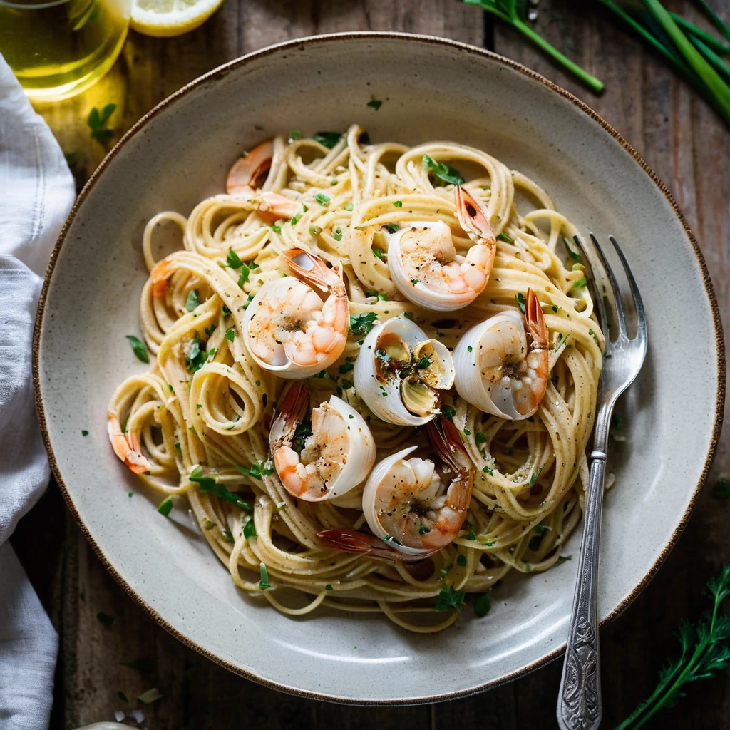 Garlic Butter Shrimp Pasta