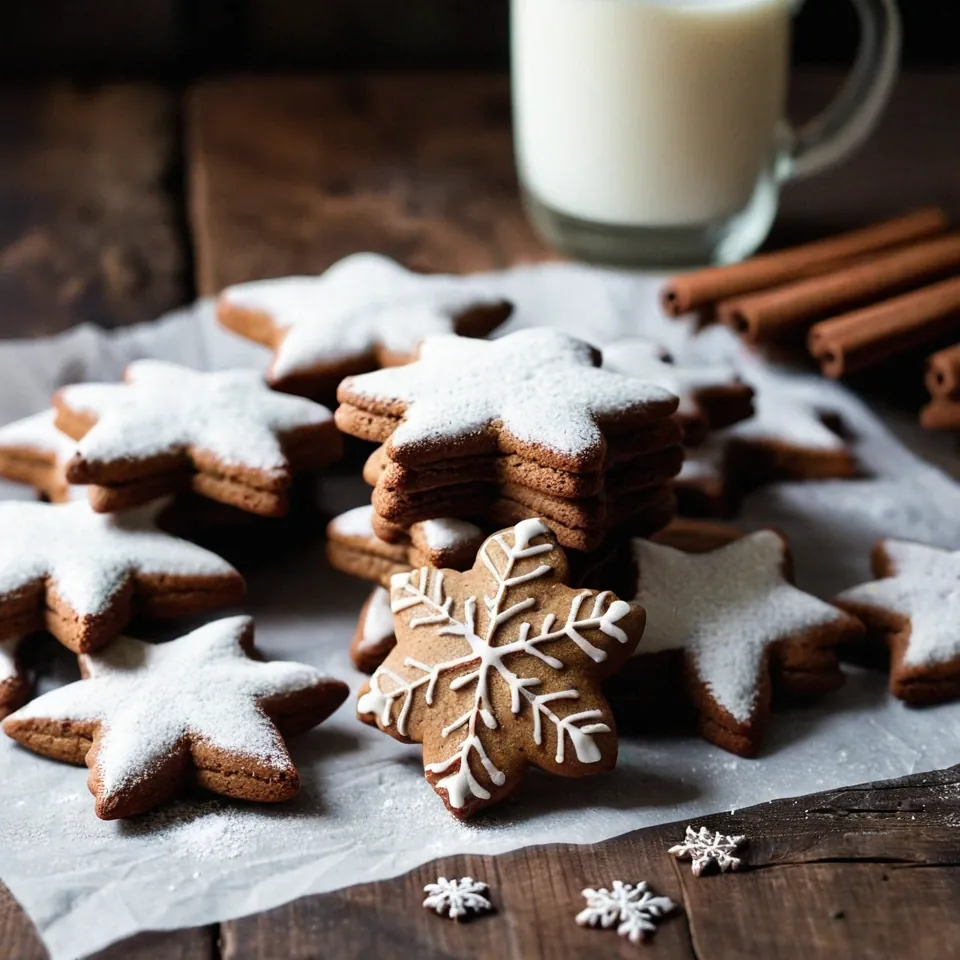 A plated serving of Gingerbread Cookies