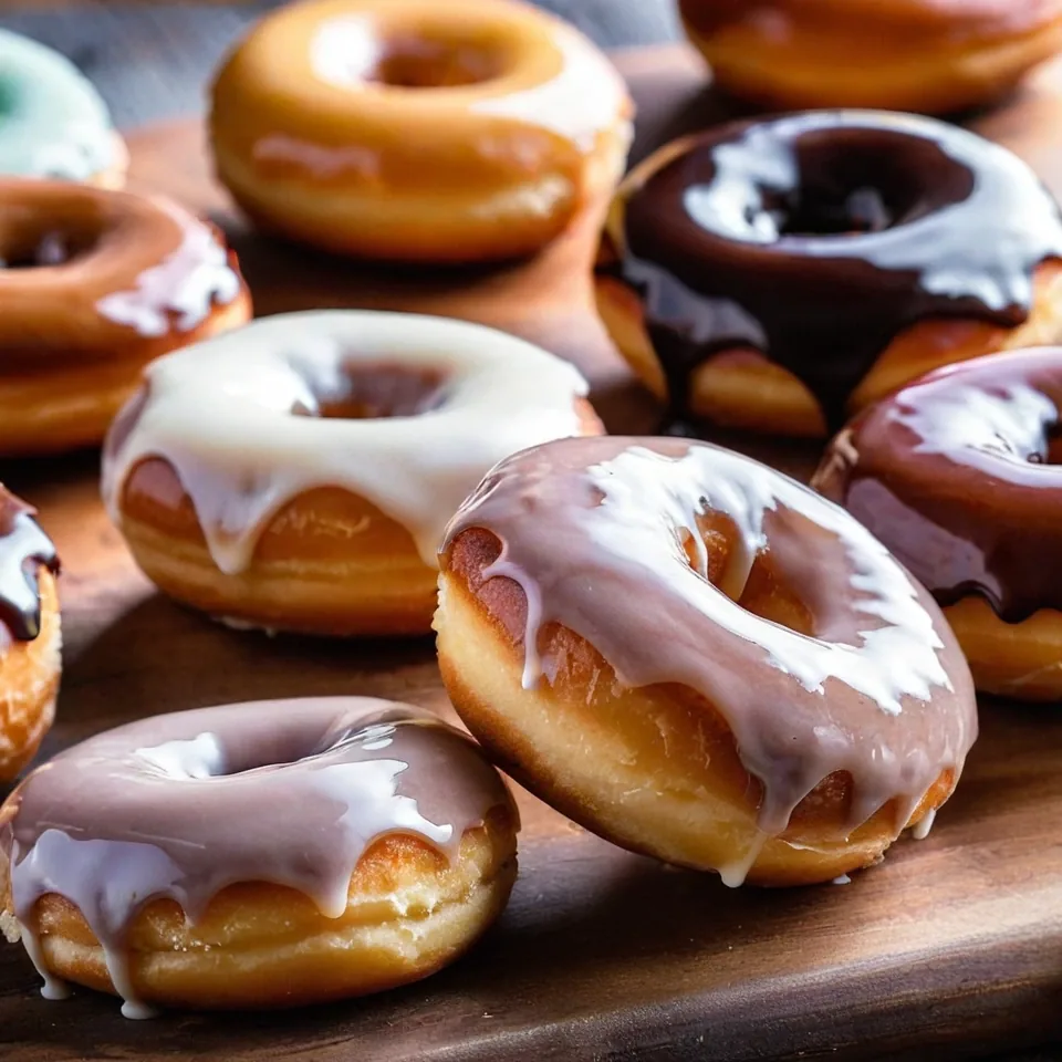 A plated serving of Glazed Donuts