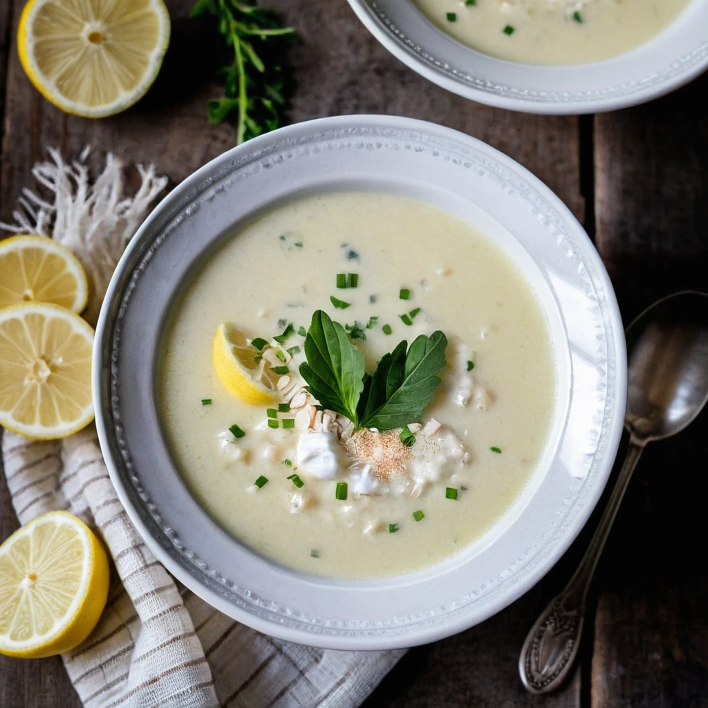 Greek Avgolemono Soup