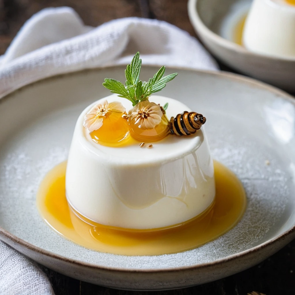 Greek Yogurt Honey Panna Cotta