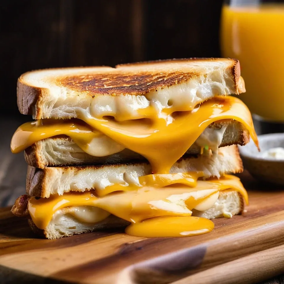 A plated serving of Grilled Cheese Sandwich