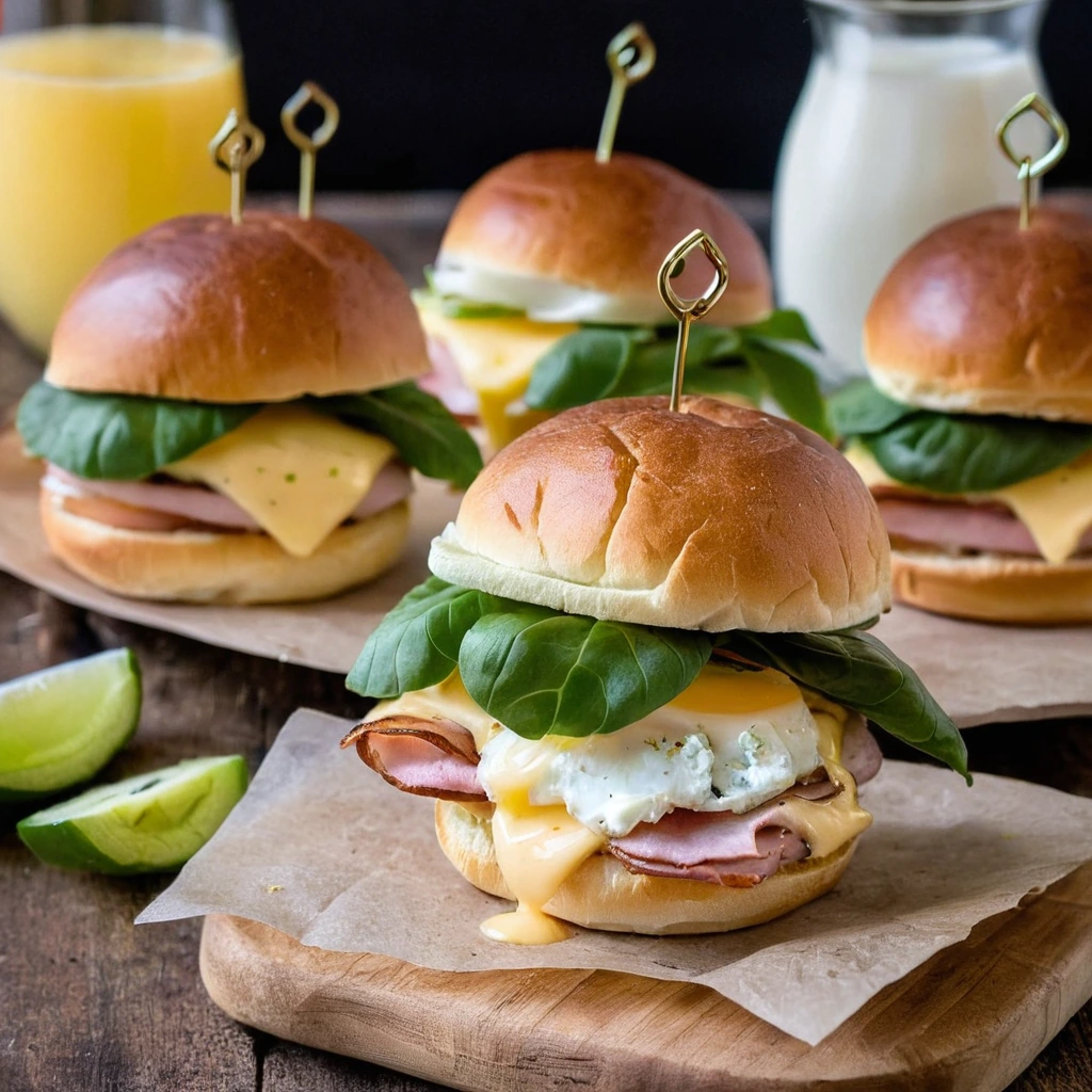 Ham and Cheese Breakfast Sliders