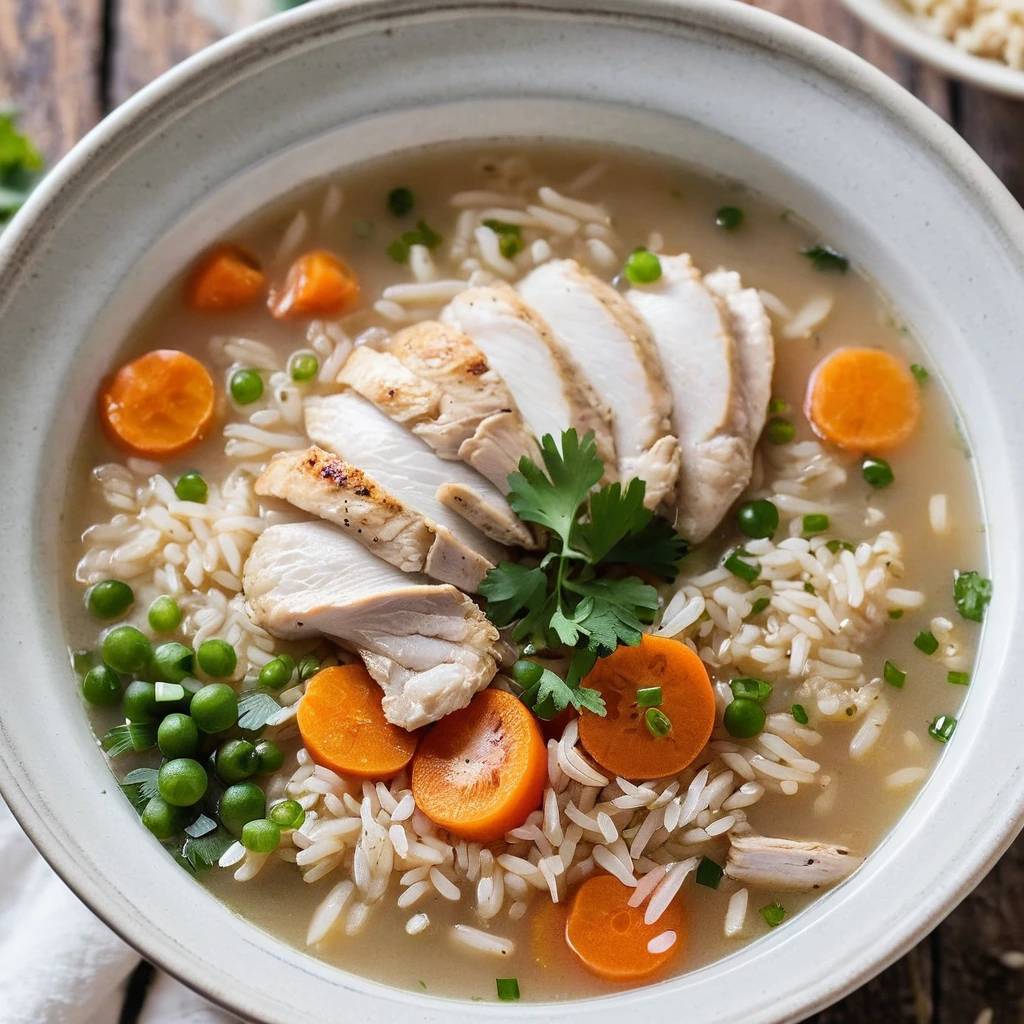 Hearty Chicken and Rice Soup