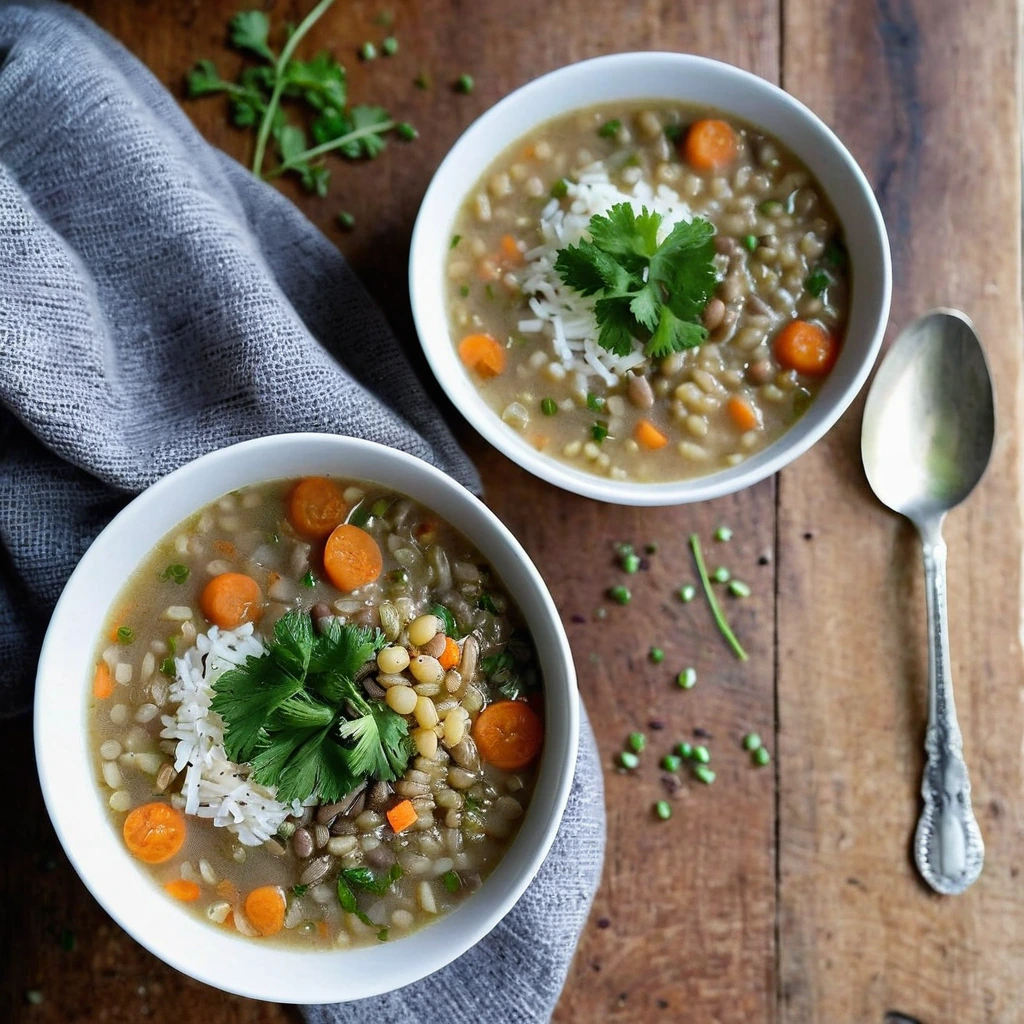 Hearty Lentil And Rice Soup