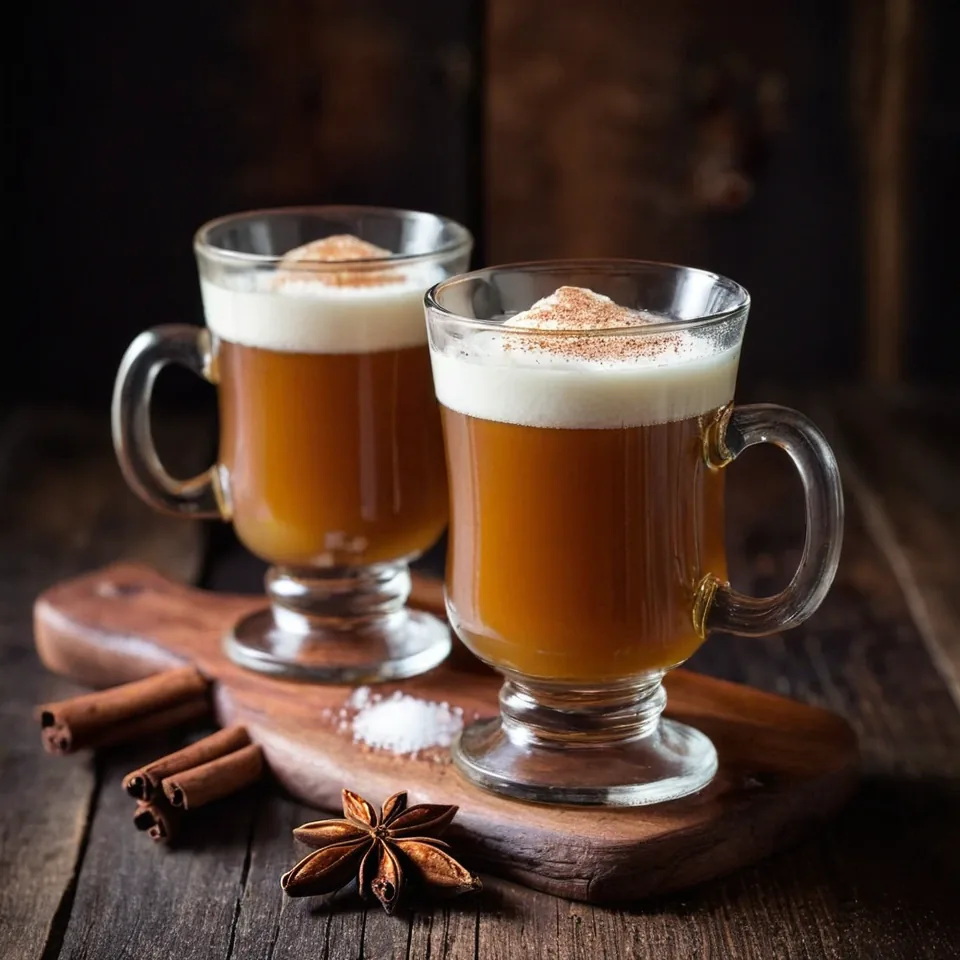 A plated serving of Hot Buttered Rum