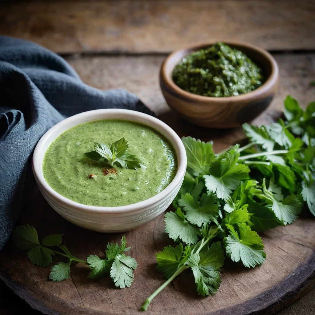 Indian Mint Cilantro Chutney