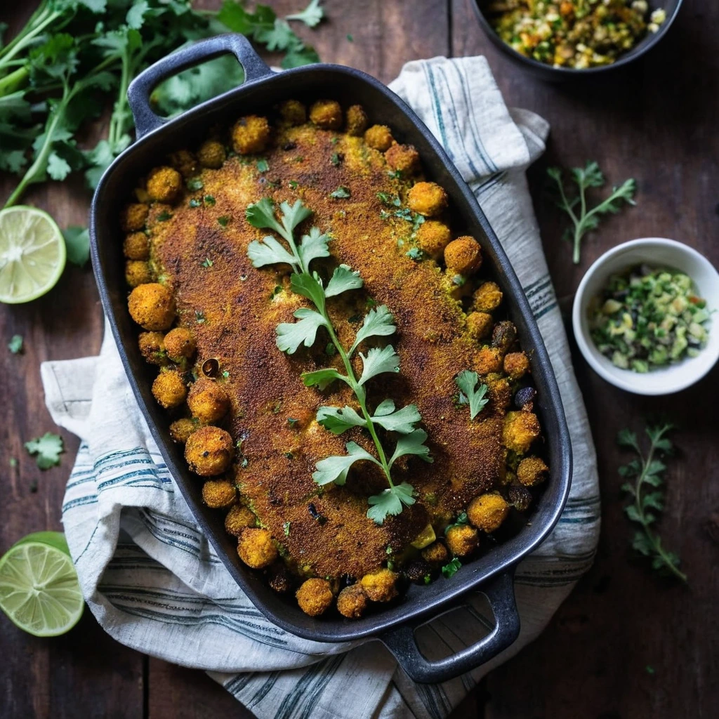 Indian Spiced Vegetable Bake