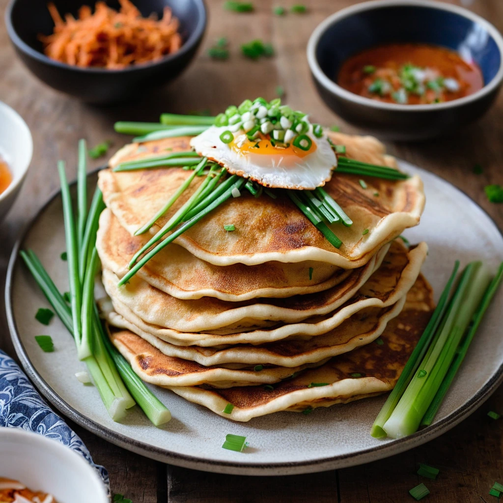 Korean Kimchi Pancakes
