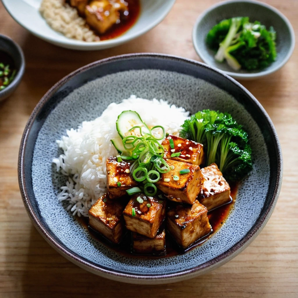 Korean Spicy Braised Tofu