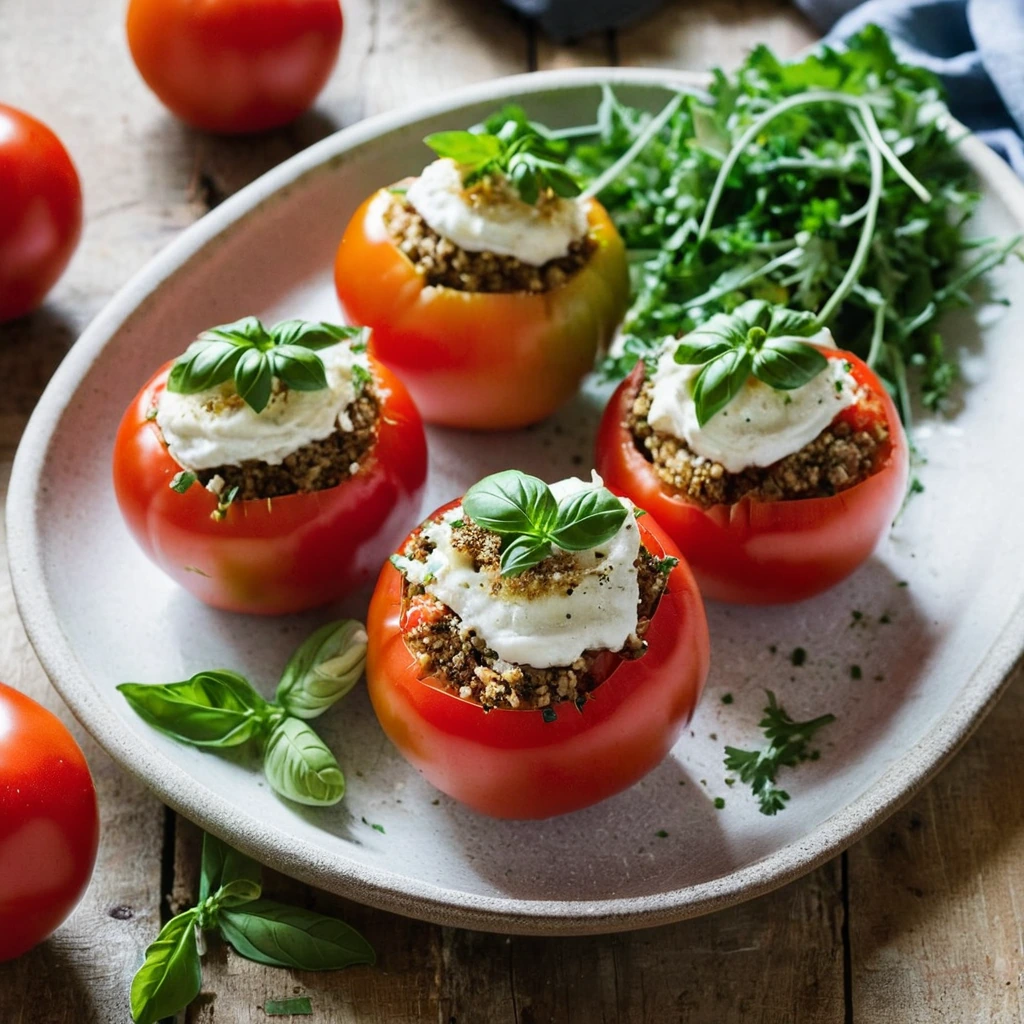 Mediterranean Stuffed Tomatoes