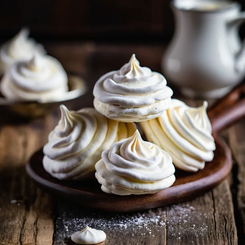 A plated serving of Meringue Cookies | Fluffy and Irresistible