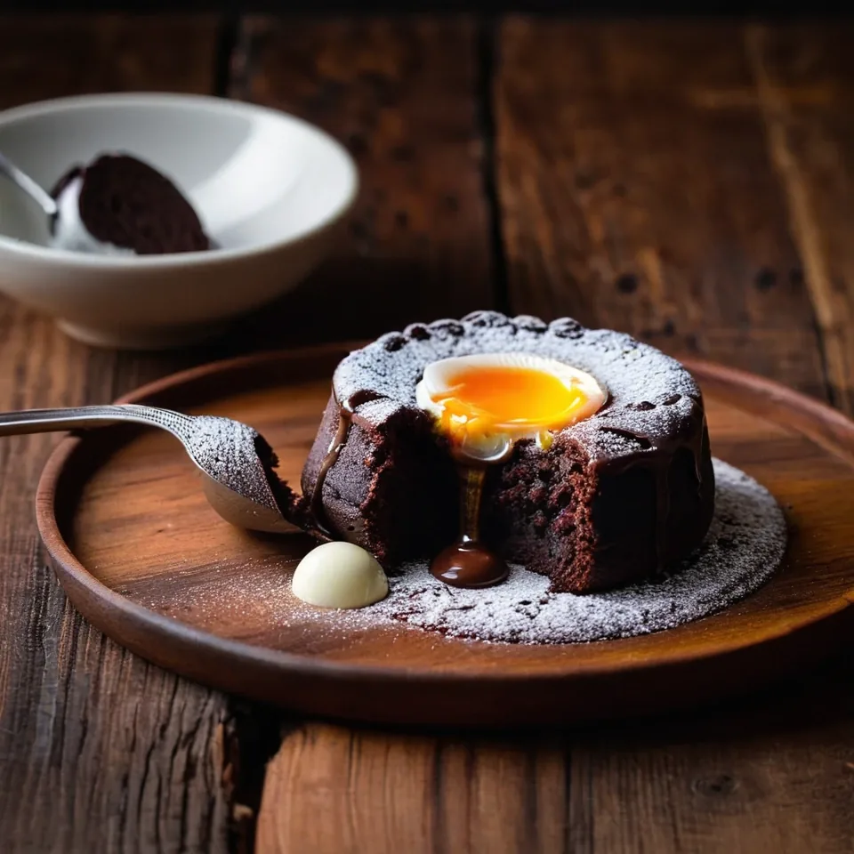 A plated serving of Molten Lava Cake