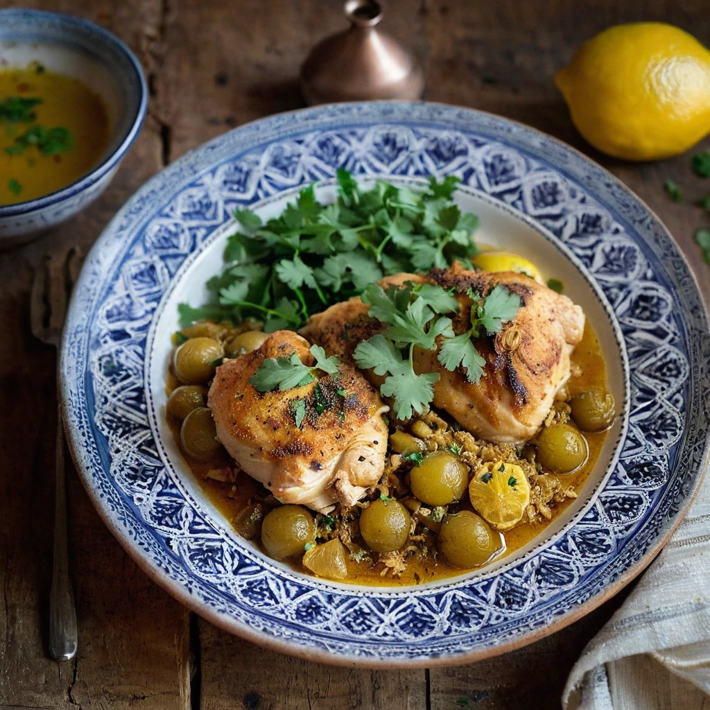 Moroccan Lemon Chicken Tagine