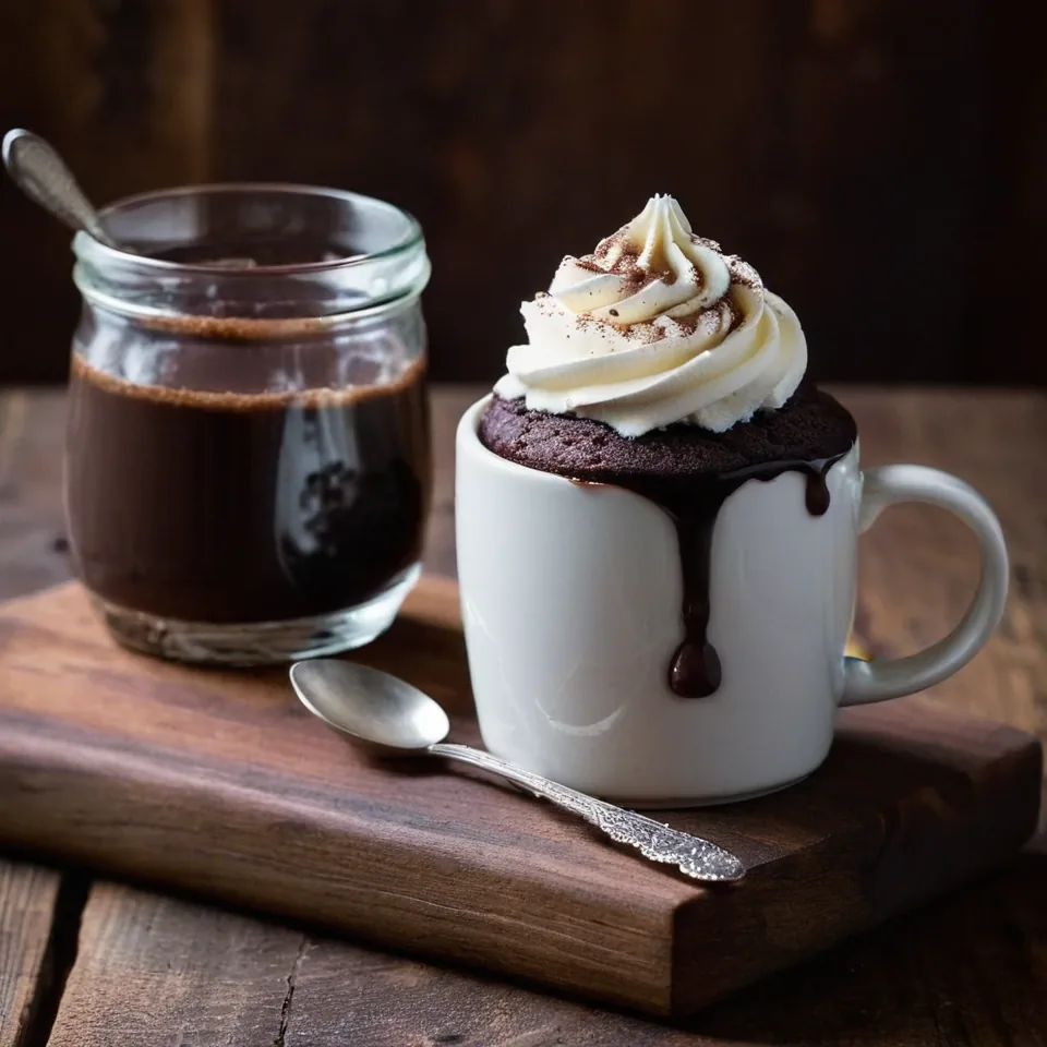 A plated serving of Mug Cake | Pantry Dropper