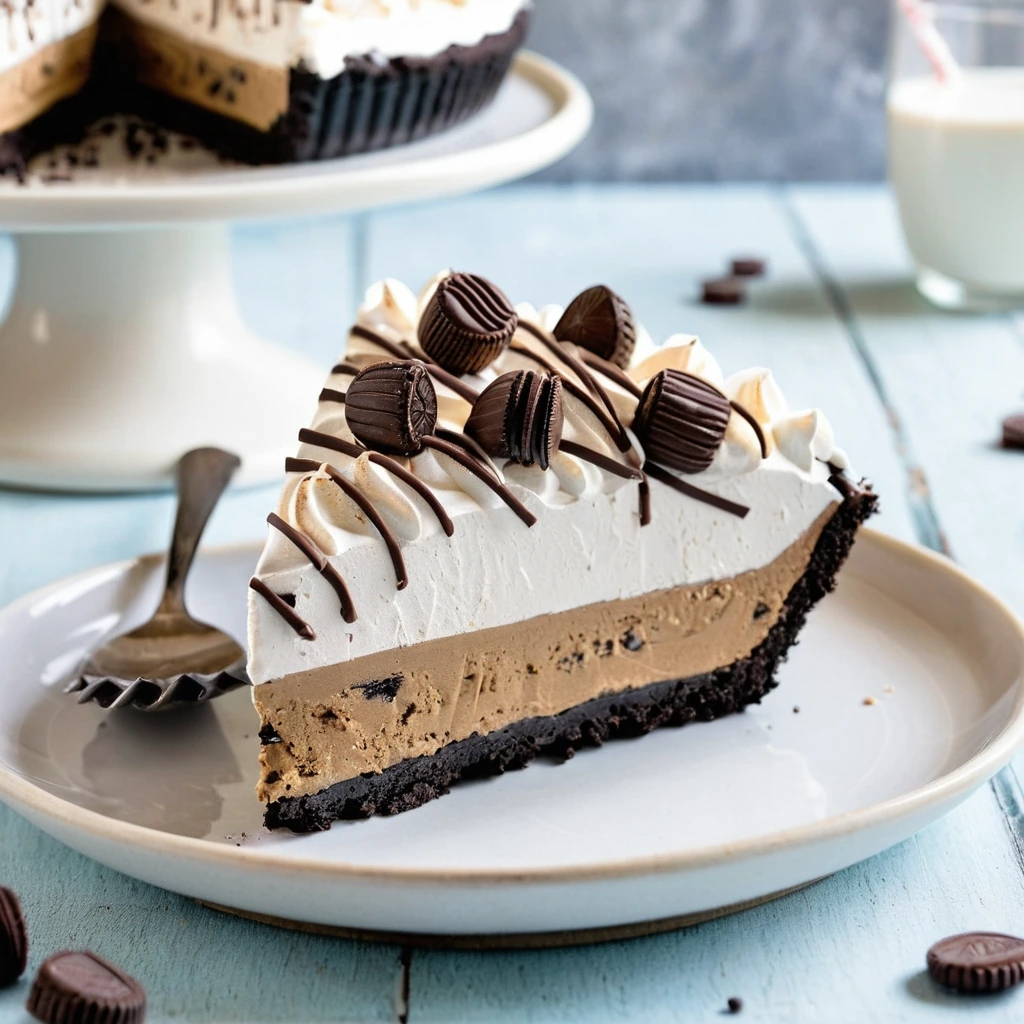 No-Bake Peanut Butter Oreo Pie