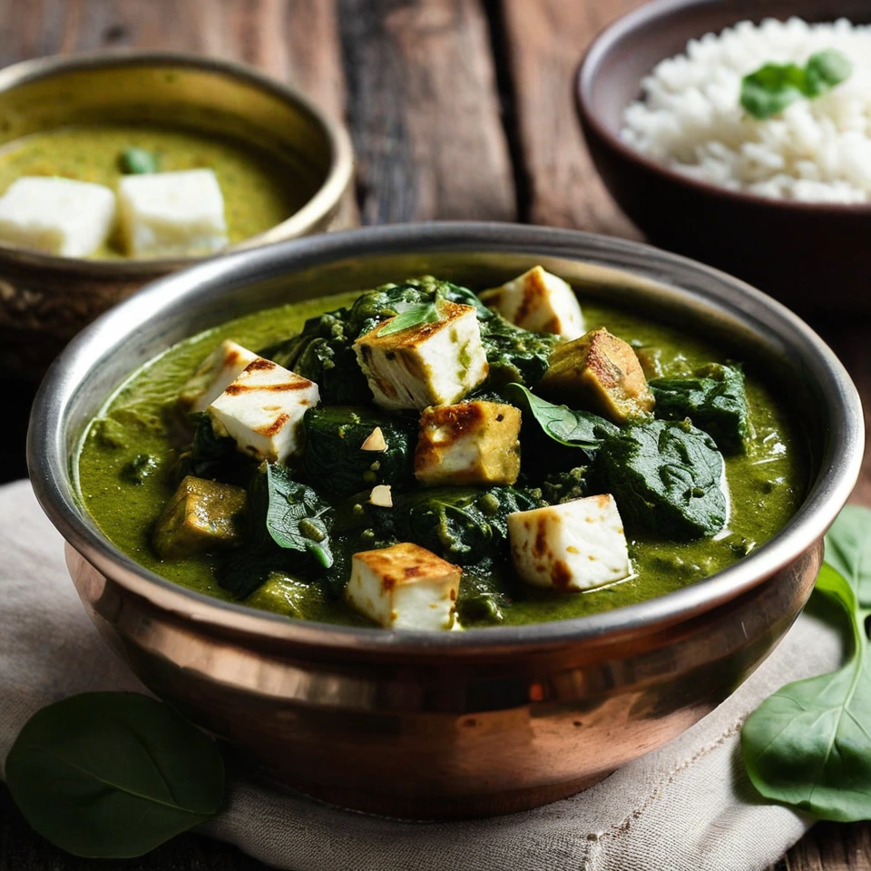 Palak Paneer (Spinach & Paneer Curry)