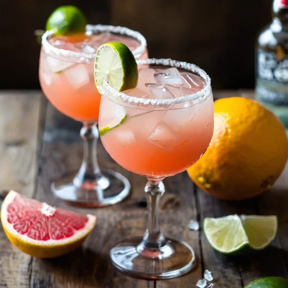 A plated serving of Paloma Cocktail Recipe