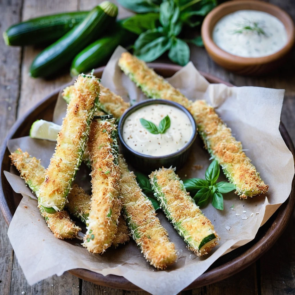 Parmesan Crusted Zucchini Fries