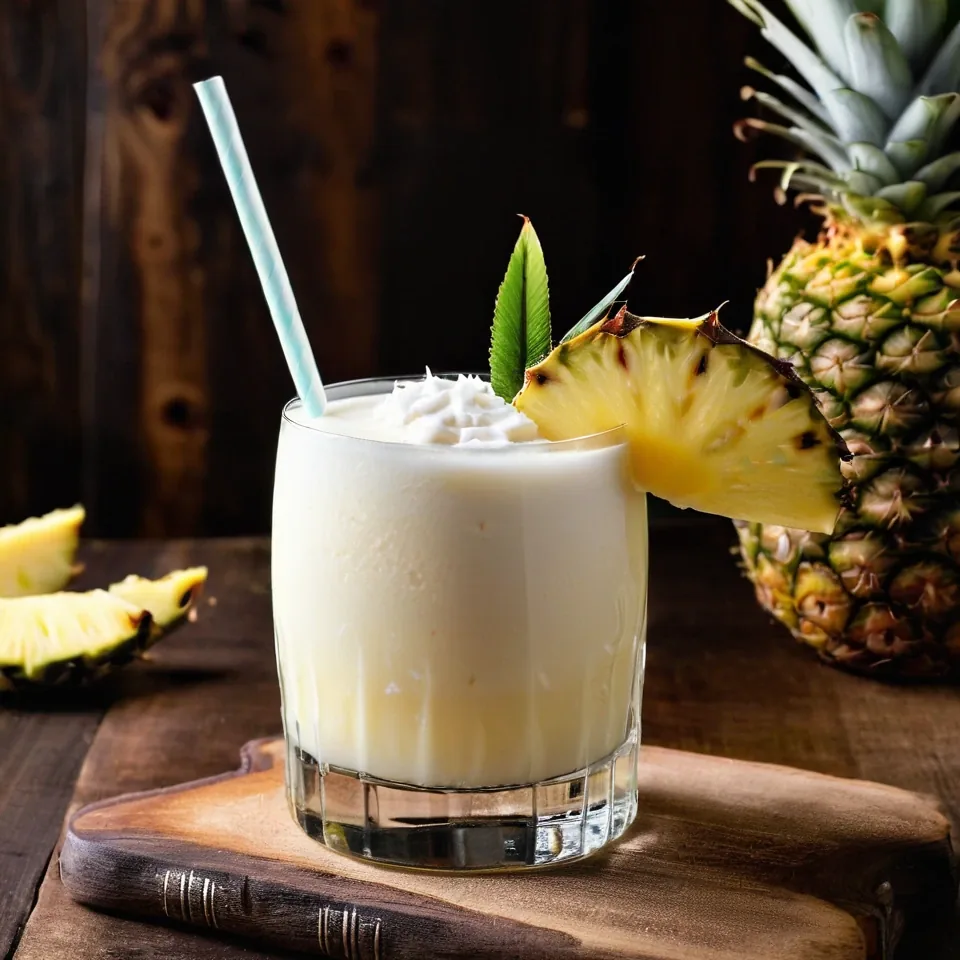 A plated serving of Pina Colada