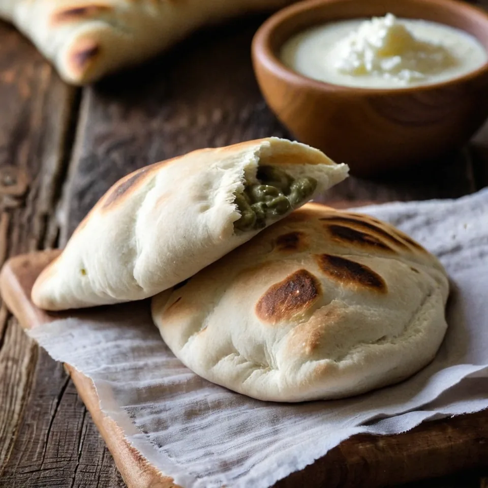 Fluffy Homemade Pita Bread