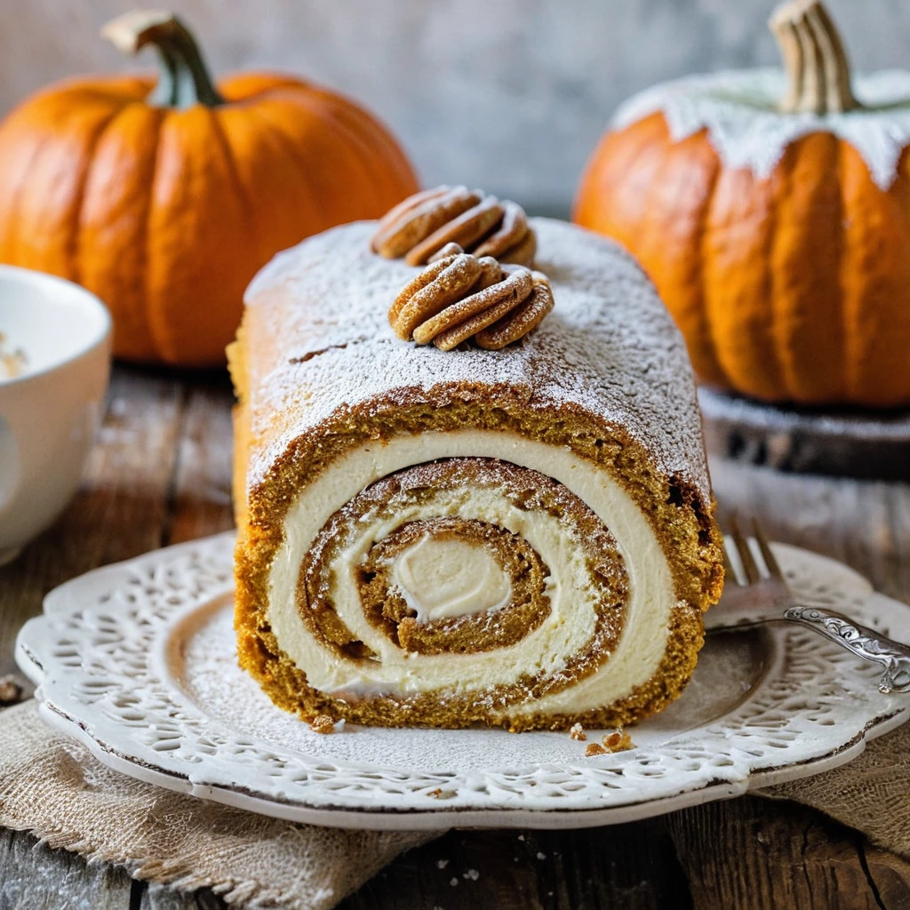 Pumpkin Roll Cake