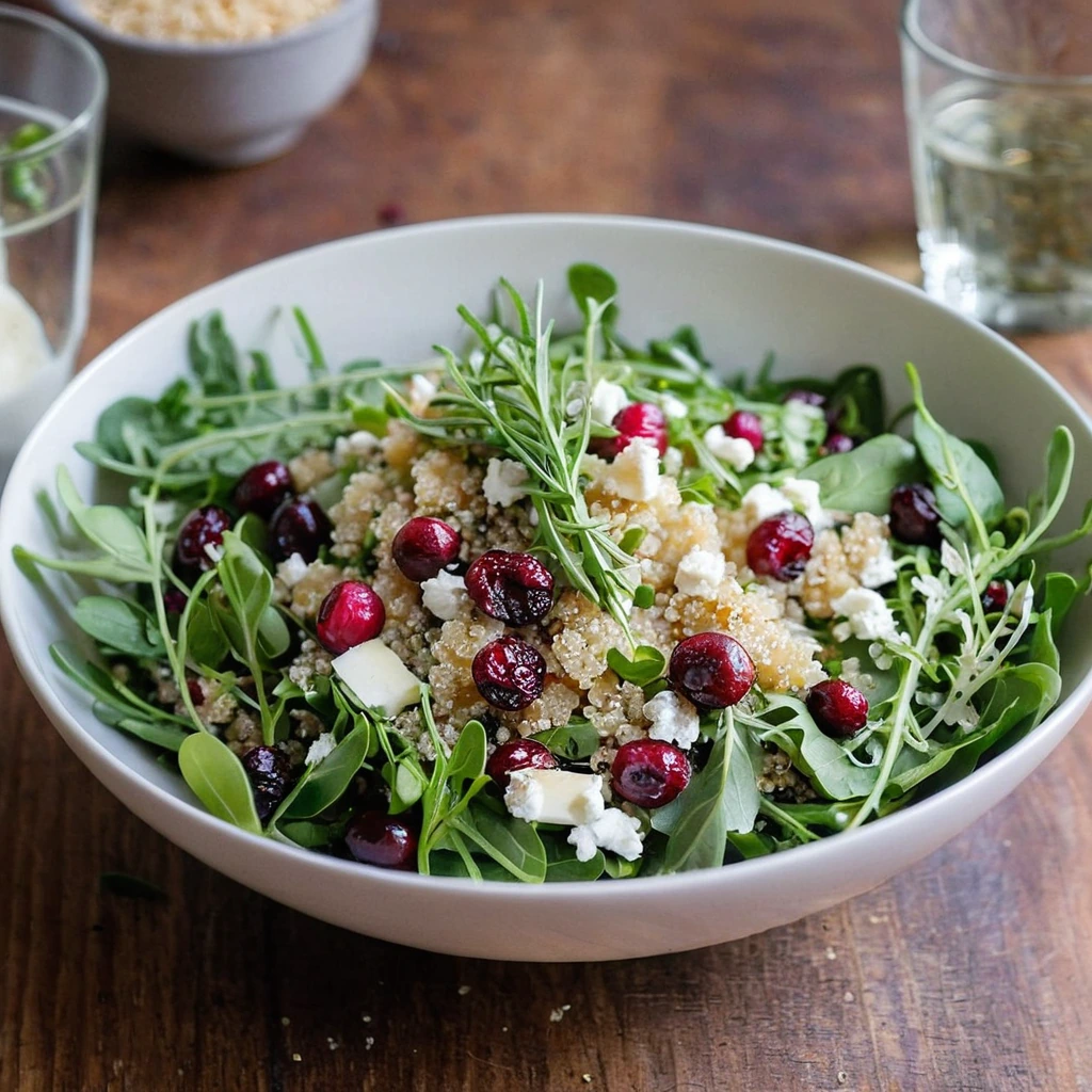Quinoa Cranberry Arugula Salad