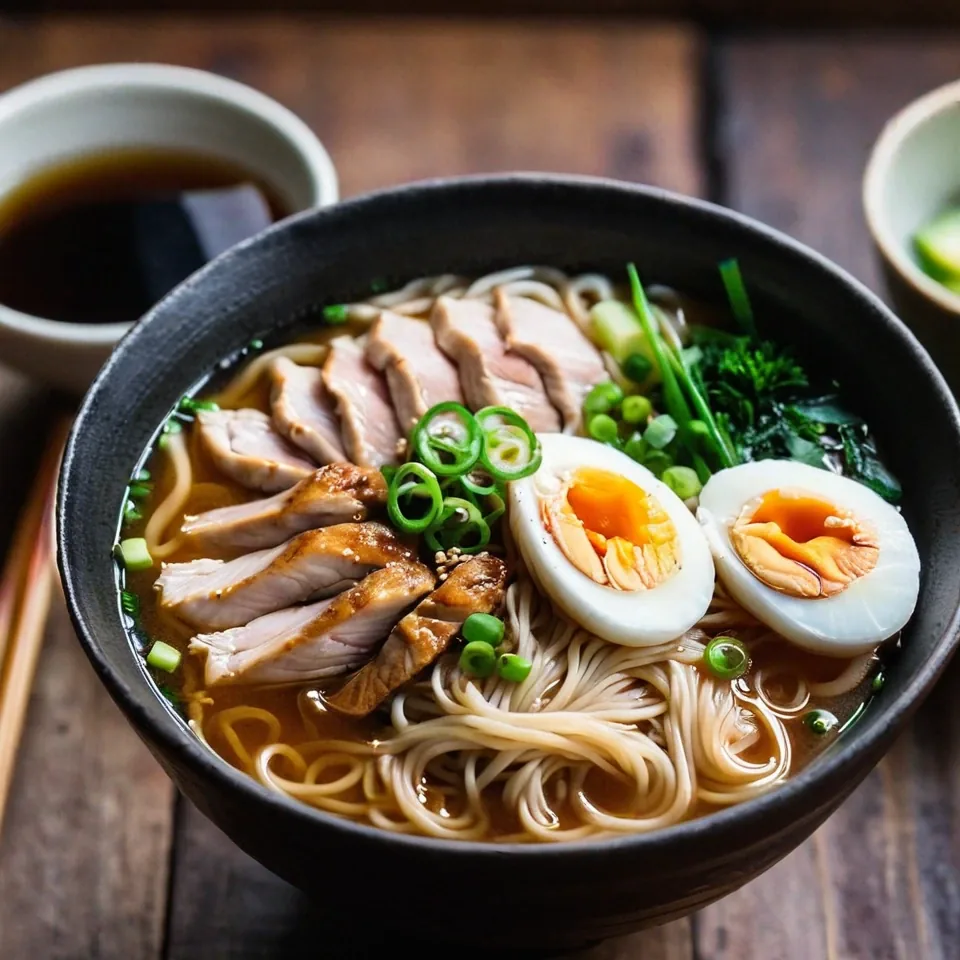 A plated serving of Homemade Ramen